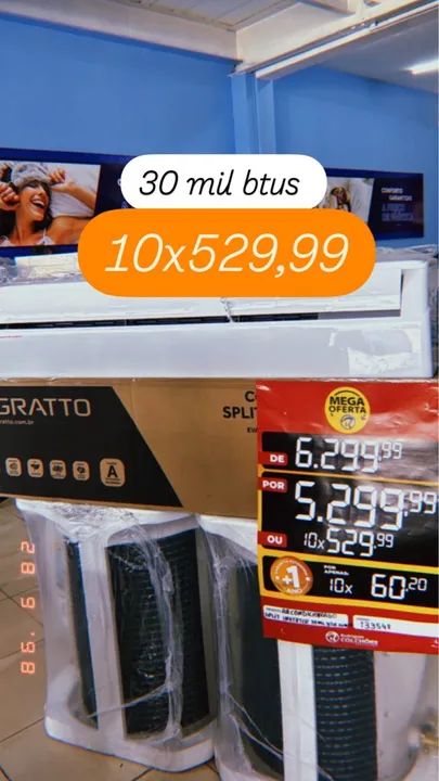 Ar Condicionado Split 30.000 BTUs Agratto