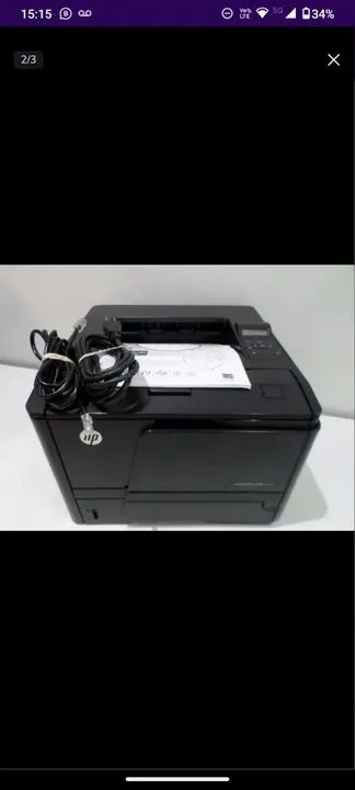 Impressora HP LaserJet Pro 400 M401n - Foto 2