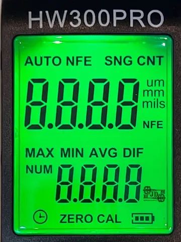 Novo! Medidor espessura HW-300PRO - levestimento, fe, nfe, 0-2000um. - Foto 5