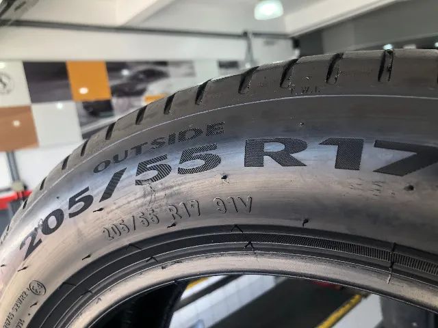 Pneu 205/55r17 Pirelli Cinturato P7 91v (usado) *1 - Foto 8