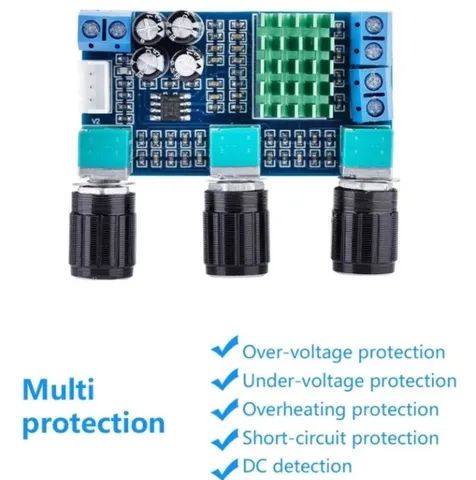 AmolificadorTpa3116d2 12v-24v 80w * 2 Digital Audio Amplificador Board Automaçã COD-AM372