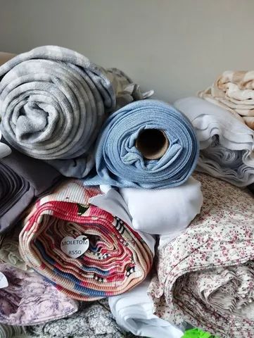 Retalho de malha, moletom peluciado, cotton, ribana, visco Lycra, etc... - Foto 2