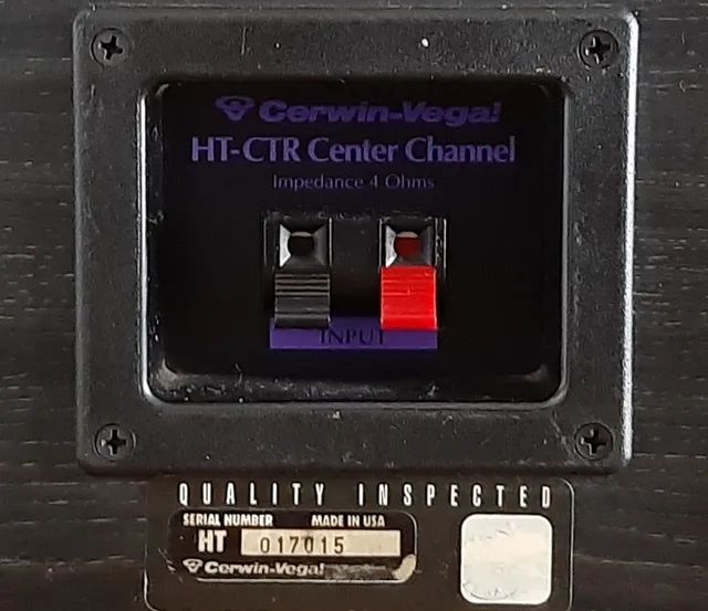 Caixa CENTRAL CERWIN-VEGA HT CTR 225W 94dB 57Hz<br>Drivers de 6,25" WWW.BASSOFFICEHT.COM.BR - Foto 3