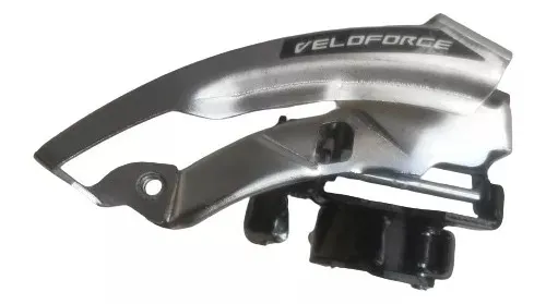 Câmbio Dianteiro Bicicleta Mtb Veloforce 3x8v Novo Prata