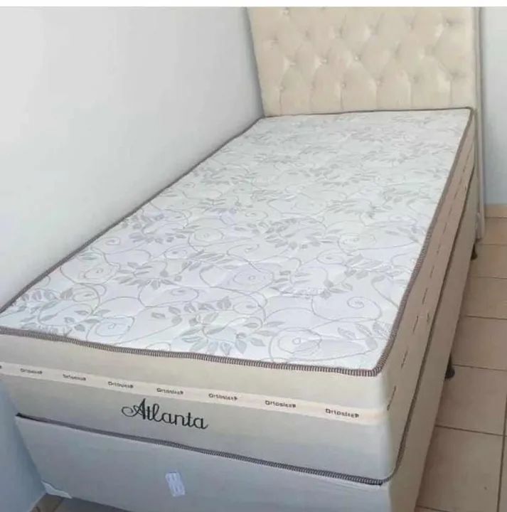 Cama solteirão completa com colchão firme 