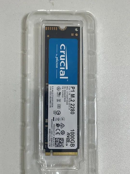 SSD Crucial P1 M.2 2280 1TB NVMe