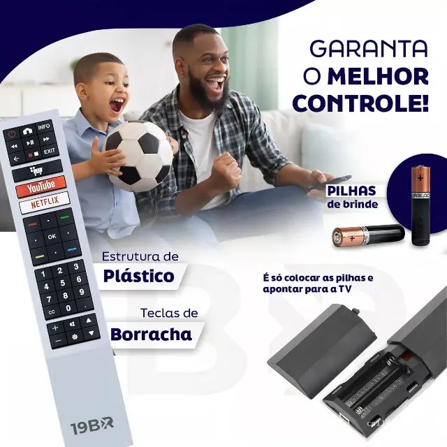 Controle Remoto Para Tv Aoc Smart Led 4k - Foto 3