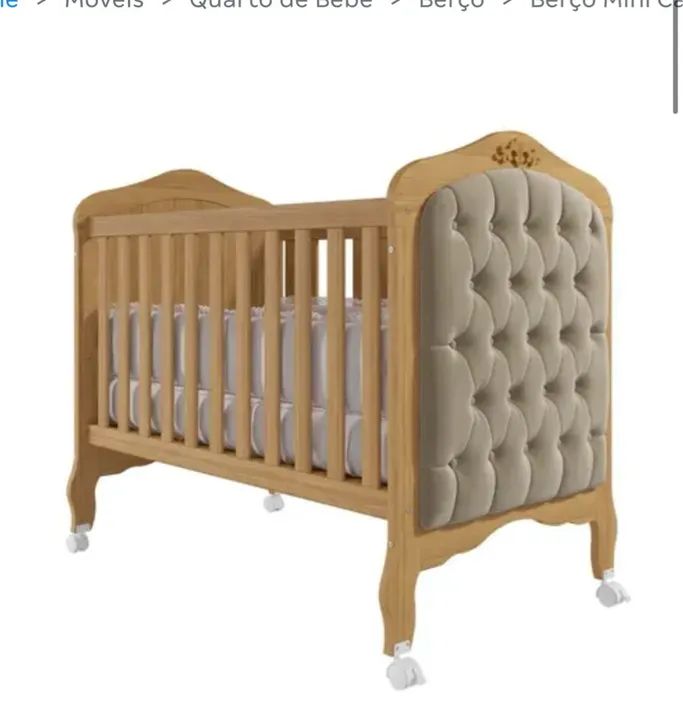 Berço clássico capitonê 