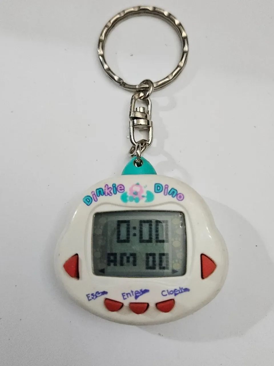 Bichinho virtual original Anos 90  cores Branco .Verde.Amarelo.Vermelho 