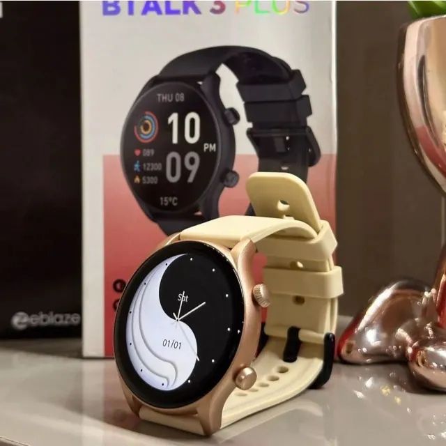 Smartwatch Zeblaze Btalk 3 Plus 1.39 Champagne Bluetooth - Foto 3