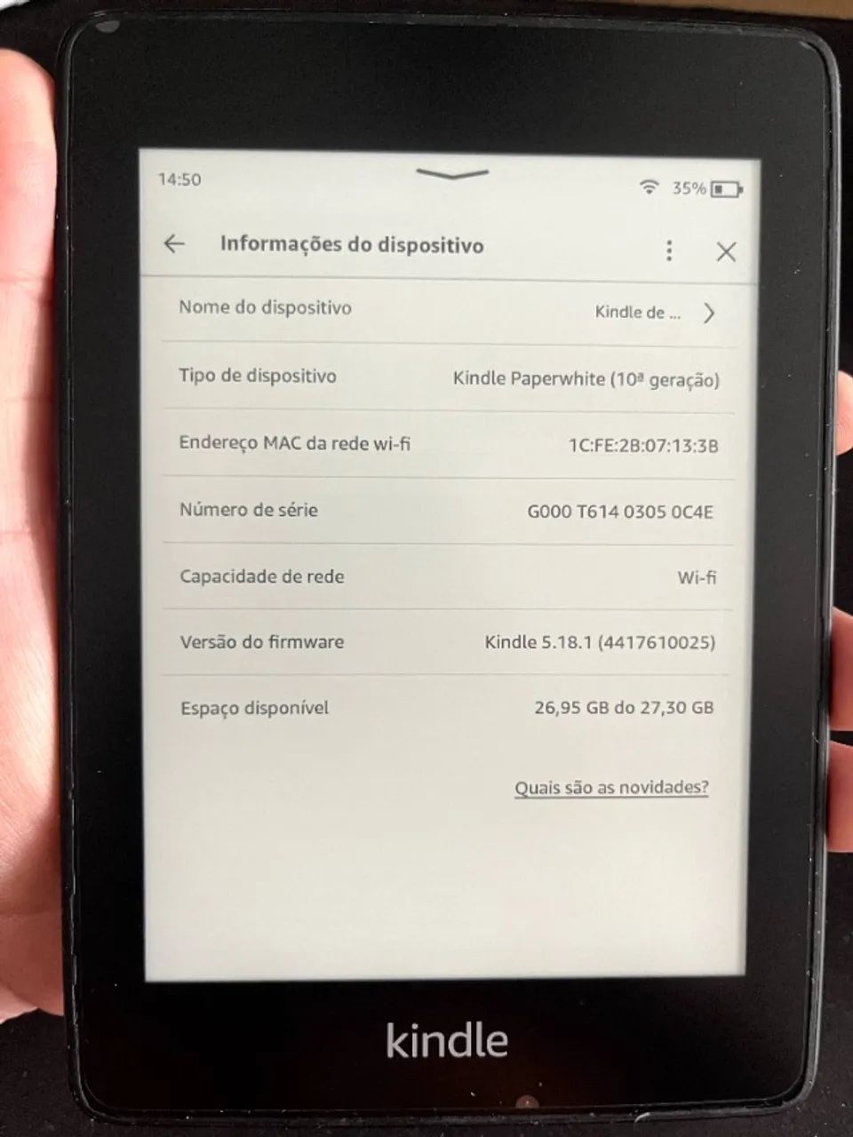 Kindle Paperwhite 10ª Geração - 32GB | Wi-Fi | Iluminado - Tablets