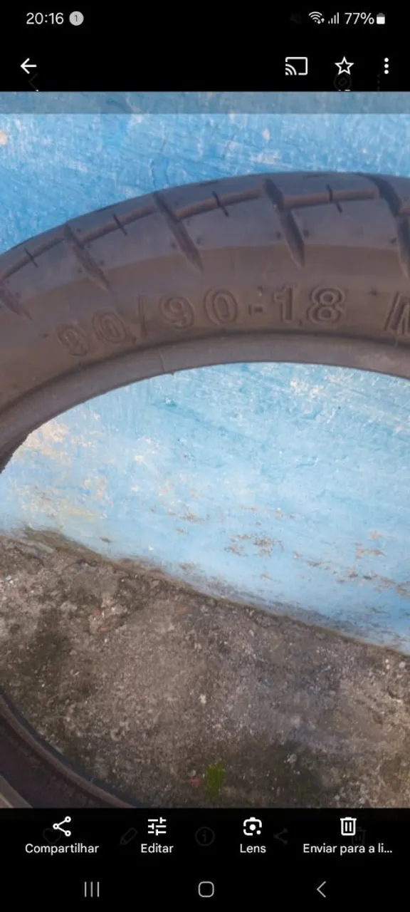 Pneu 90/90-18 para moto
