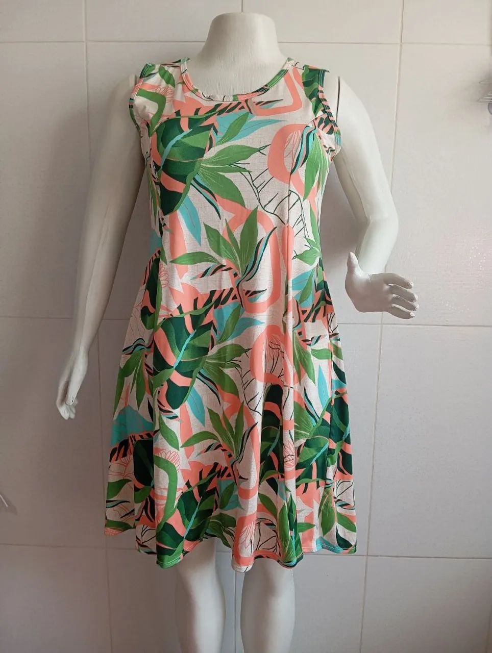 Vestido estampado floral Plus Size 
