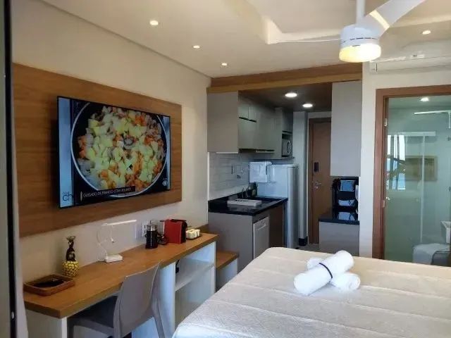 Studio Vista Mar, Distribuído Em 24M² E Vagas Rotativas Na Barra. NN9BEH - Foto 2