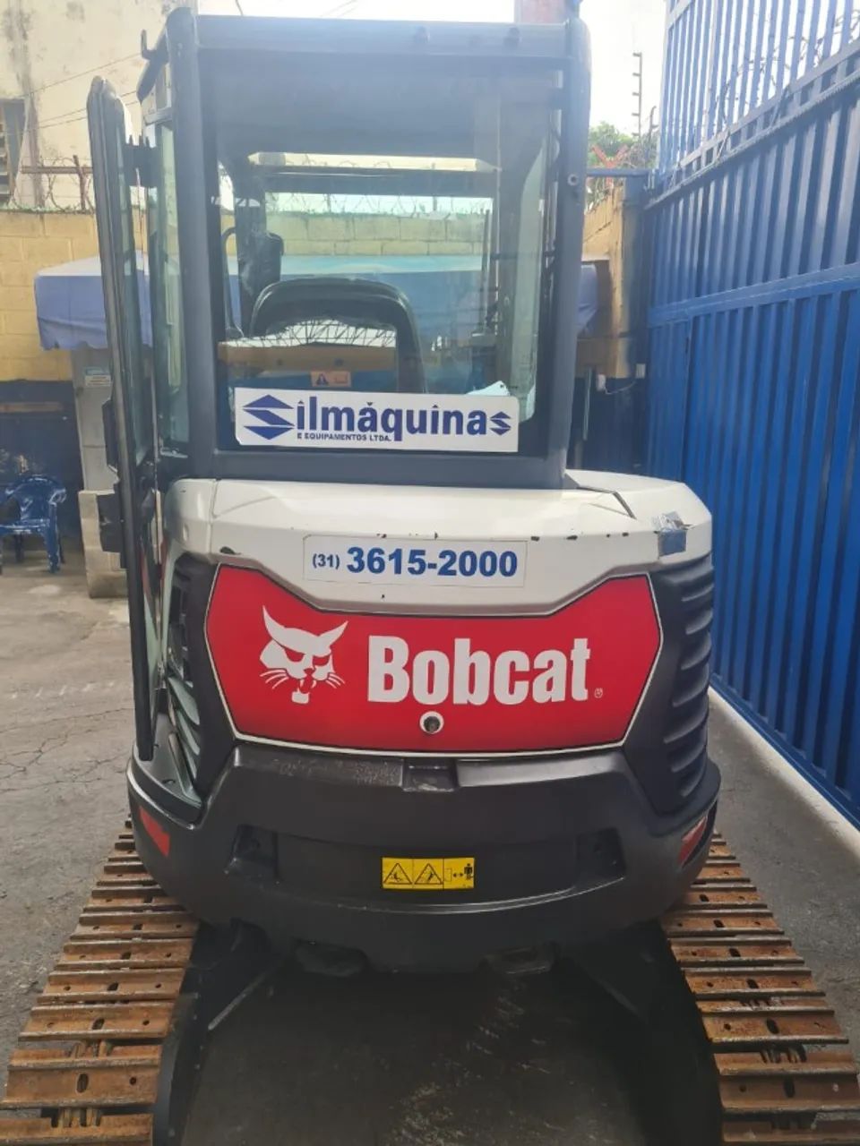Miniescavadeira Bobcat E35z 2022 1026,3hs Fechada+ar+est Aço - Foto 4