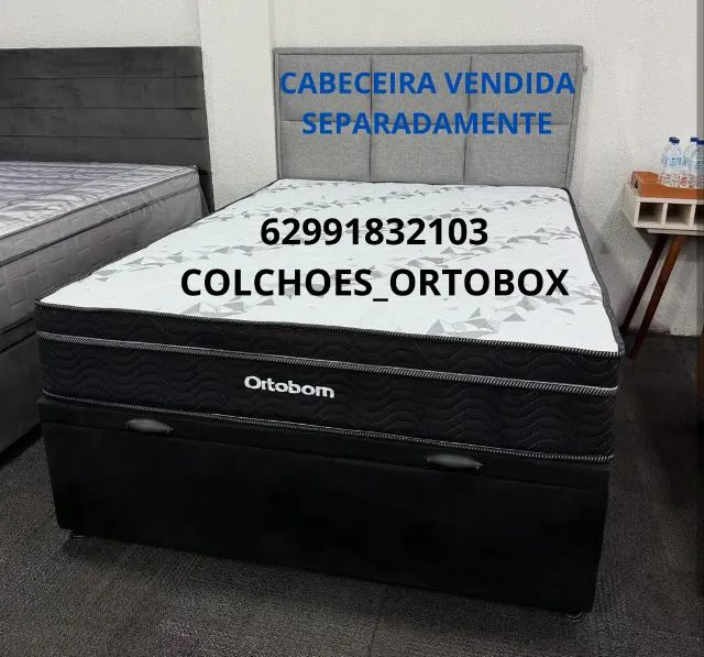 Conjunto Casal da Ortobom de molas ensacadas