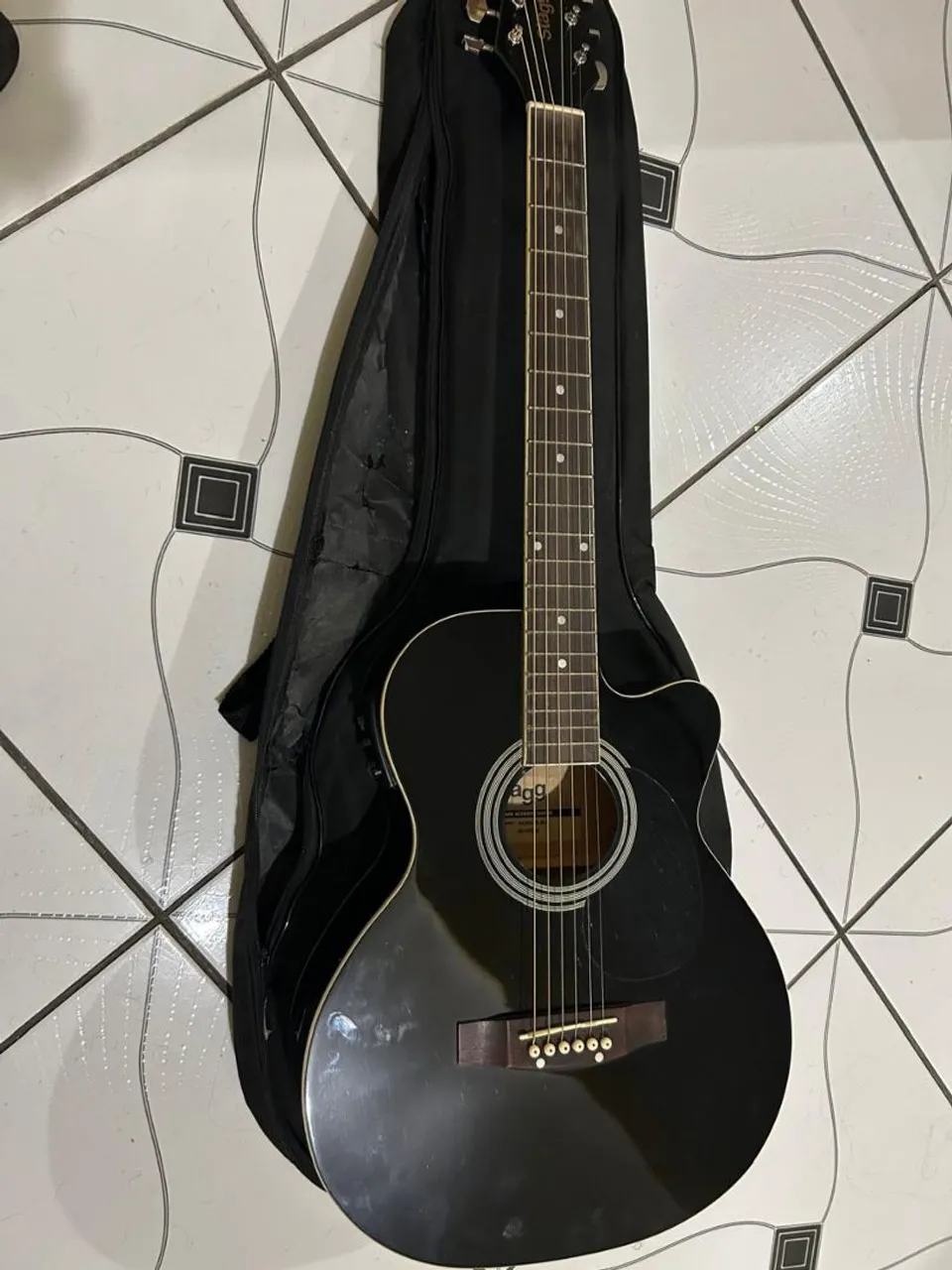 Violão Aço Preto Stage
