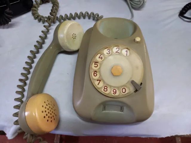 Telefone Antigo Siemens Mesa Gancho Vertical Bege - Foto 3