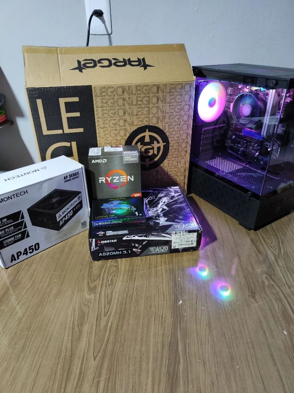 (Novo) Pc Gamer Ryzen 5 5600GT / A520m / 2x8gb 3200mhz / Nvme 1024Gb - Foto 4