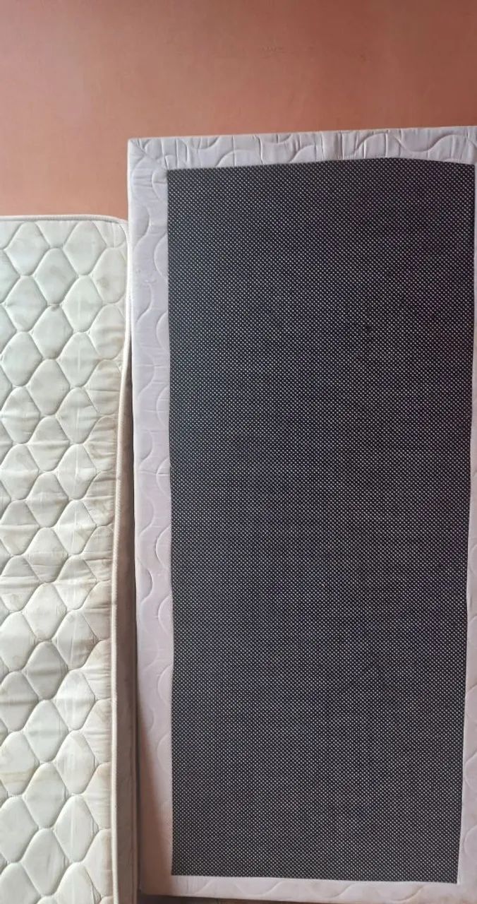 Cama box solteiro com colchão 