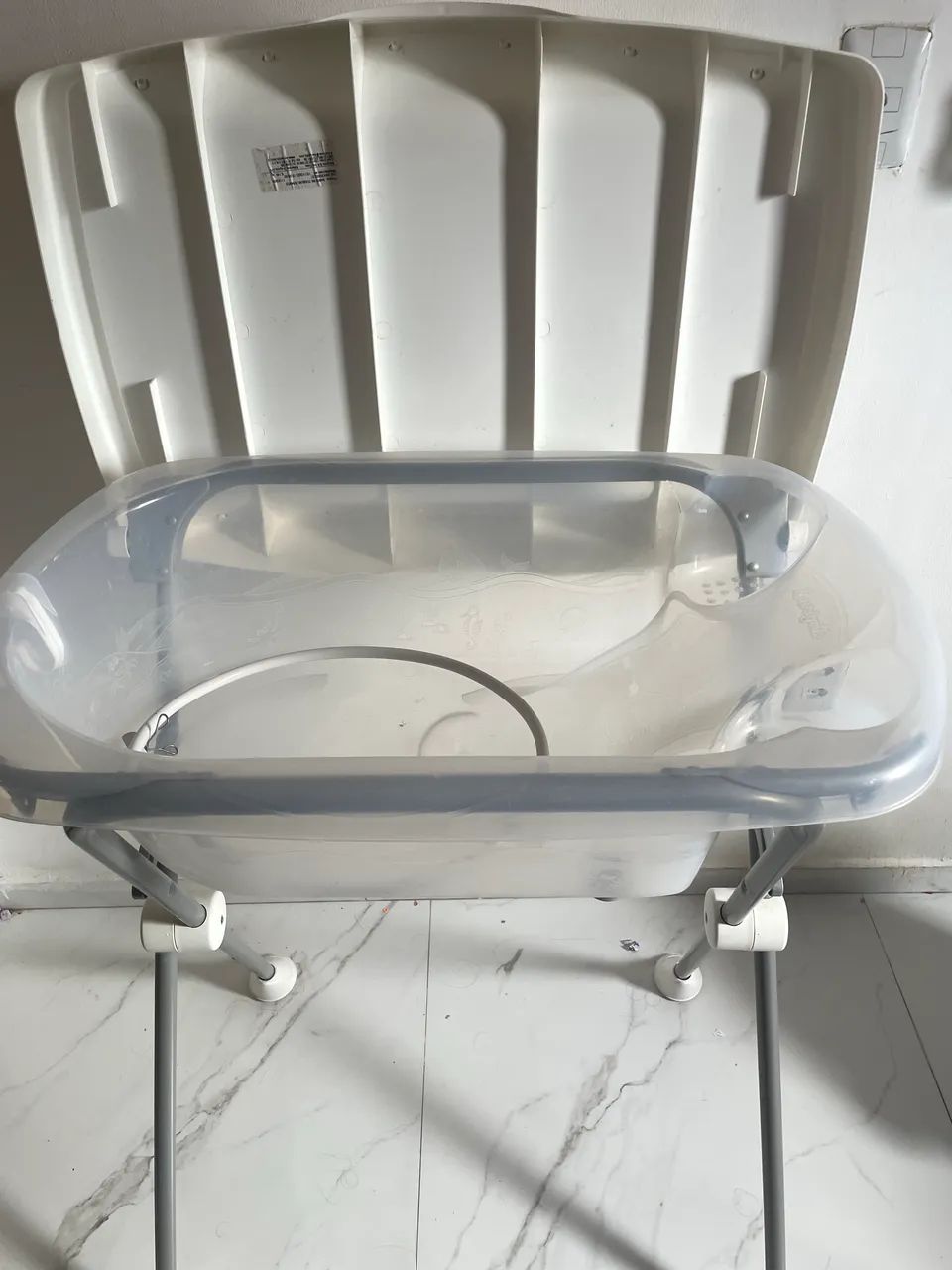 Banheira com trocador para bebê 