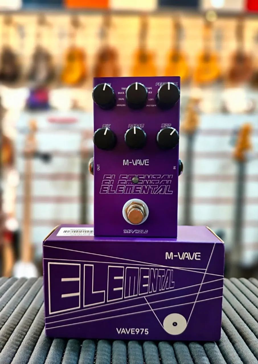Pedal de Delay M-Vave Elemental Vave 975 (NOVO!)