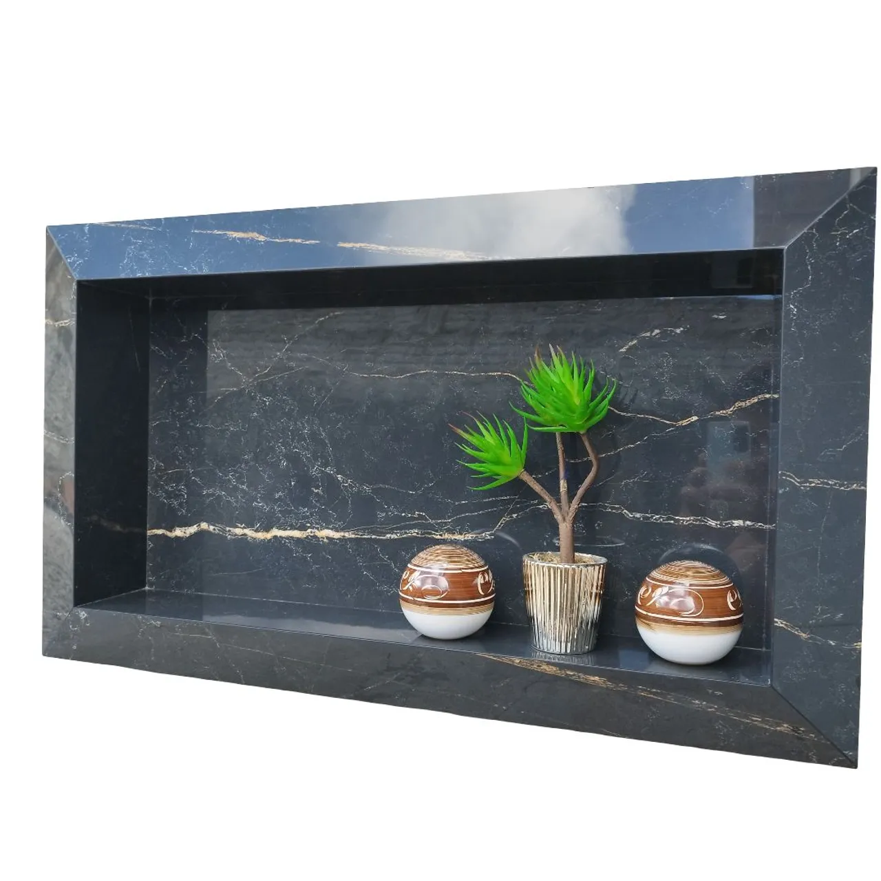 Nicho em Porcelanato Polido - Borda Diamante 60x30x10cm (interno)