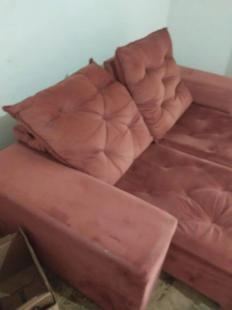 Vendo Sofá Veludo  - Foto 2