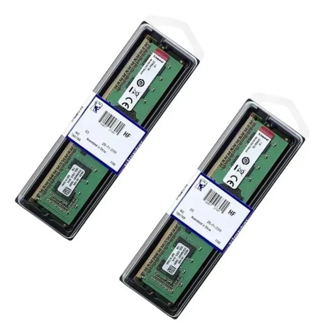 Kit 2 Memórias Kingston Ddr4 8gb (2x8gb=16gb)2666mhz Desktop