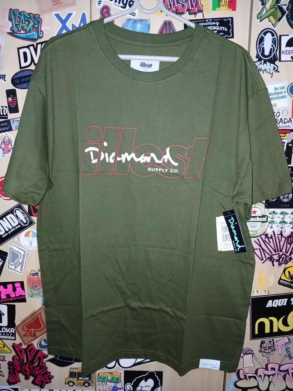 Camiseta Diamond Supply Co. Verde - Original
