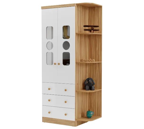 Roupeiro 2 Portas Tedy com Prateleira, 100% MDF - Foto 3