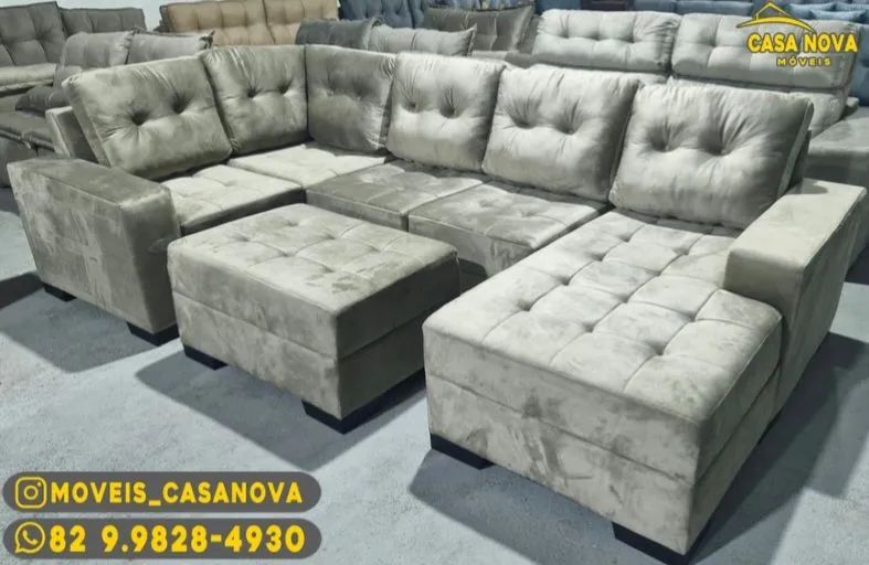 Sofá de Canto Modular - Conforto e Estilo para sua Sala
