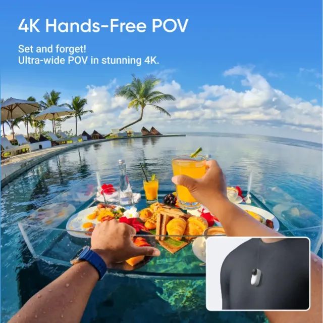Câmera De Vídeo Insta360 Go 3s 64gb 4k Cor Branca - Foto 6
