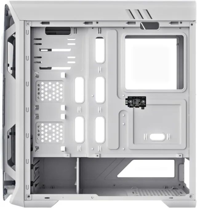 Gabinete Gamer GAMEMAX White Optical G510 WT DBB - Branco com 3 Fans ARGB contoladora - Foto 6
