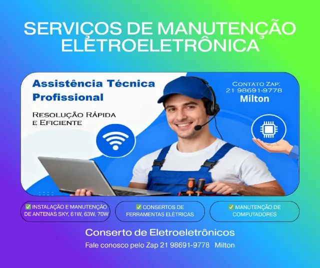 Conserto e Manutenção em Computadores e Notebook