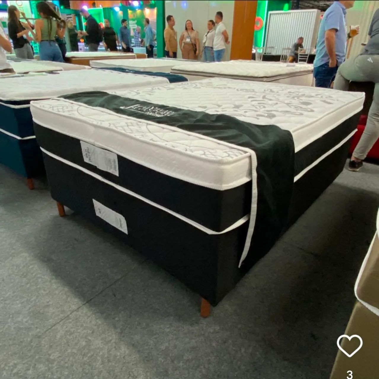 CAMA BOX CASAL LUXO - MOLAS ENSACADAS  - Foto 2