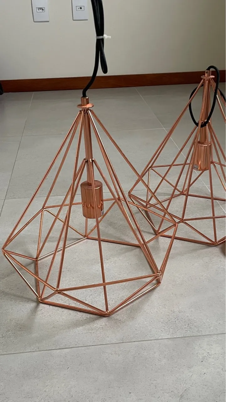 Luminária Pendente Cobre