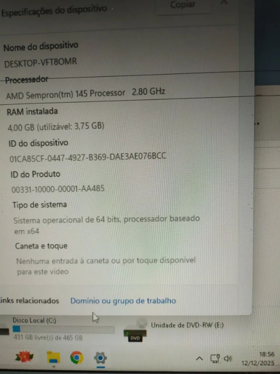 Computador AMD Sempron 145 2.80GHz - Foto 5