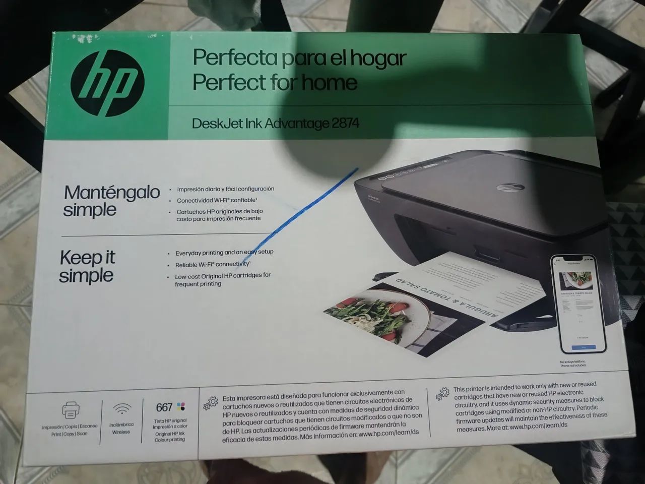 Impressora Deskjet ink advanced HP64728516133633122