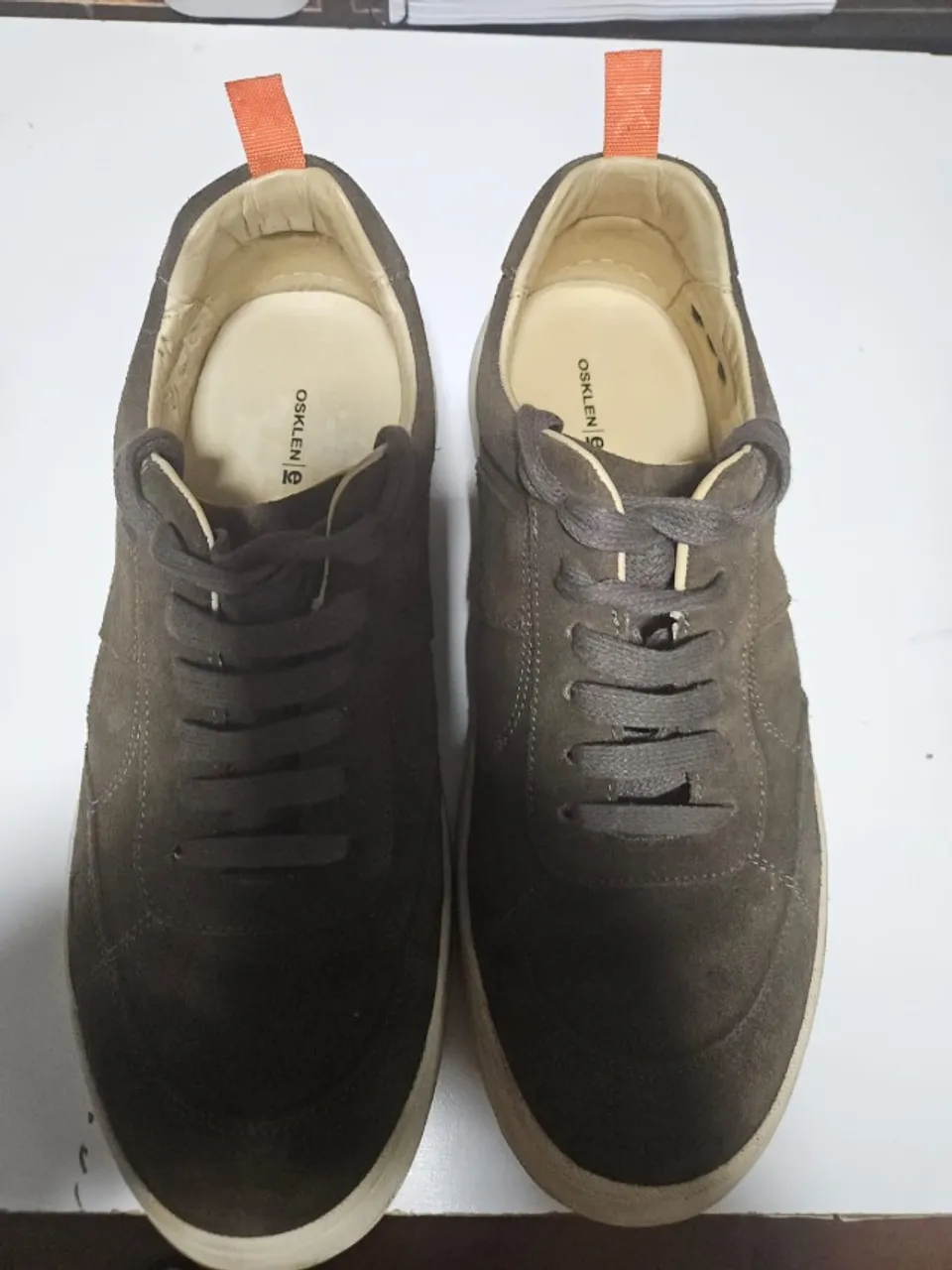 Tênis Couro Osklen Soho Shift Camurça Masculino - Marrom