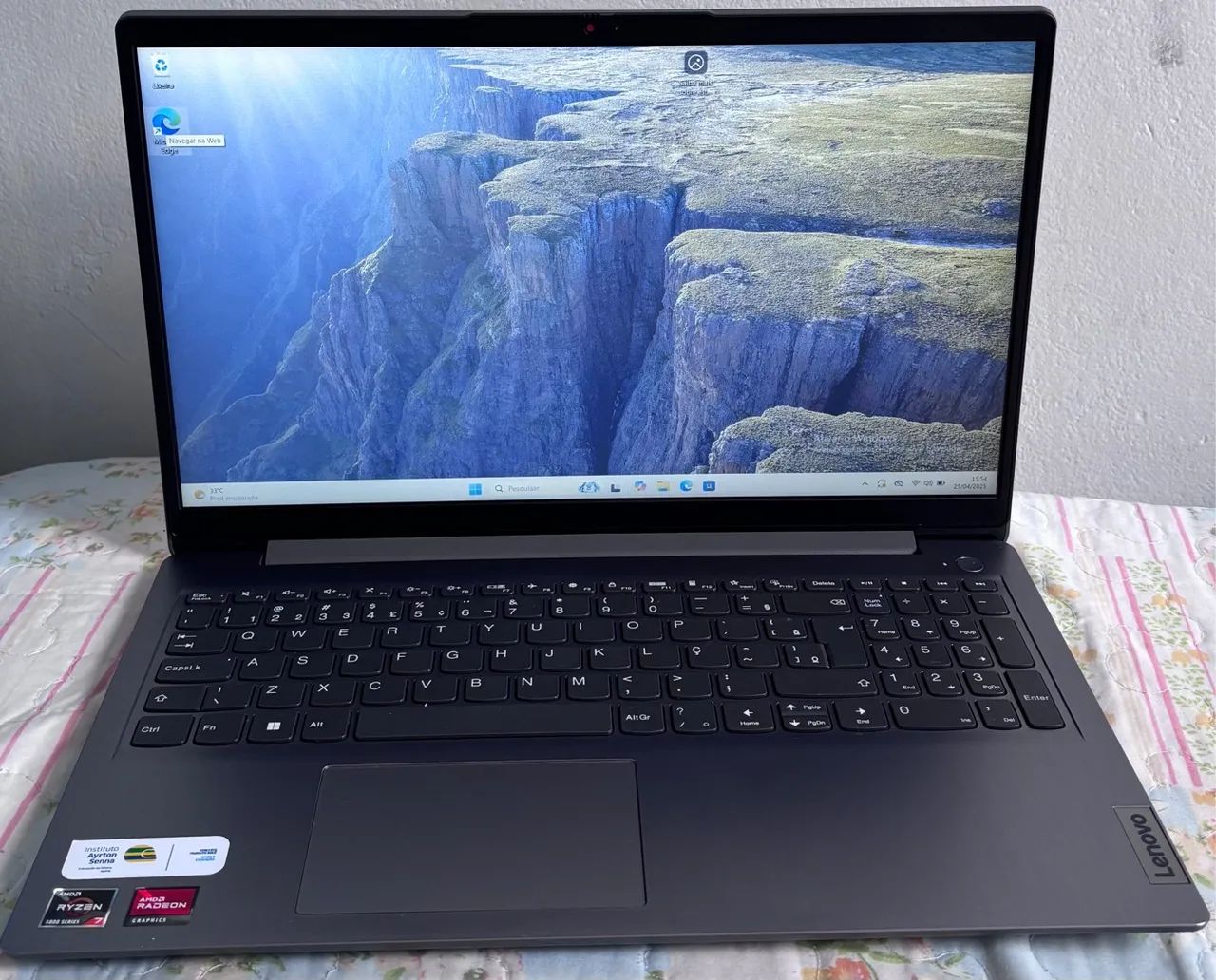 Notebook Ultrafino Ideapad 3 R7 12gb 512gb