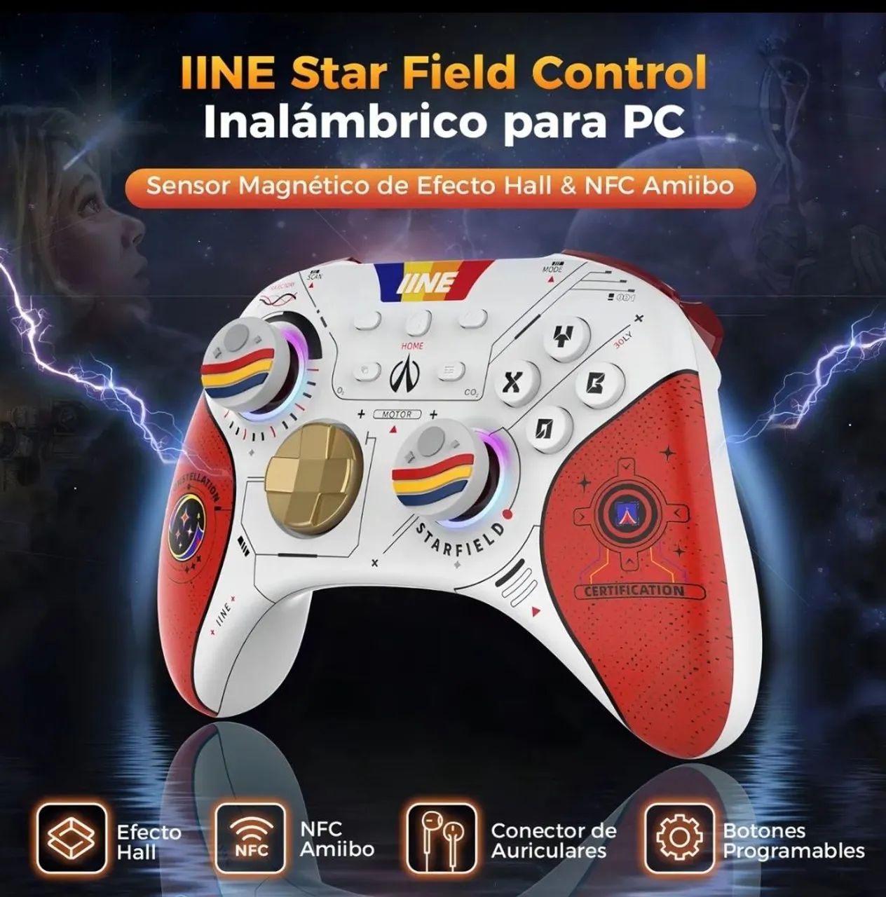 Controle Starfield Edição Limitada + Case compatível PC Nintendo switch  - Foto 2