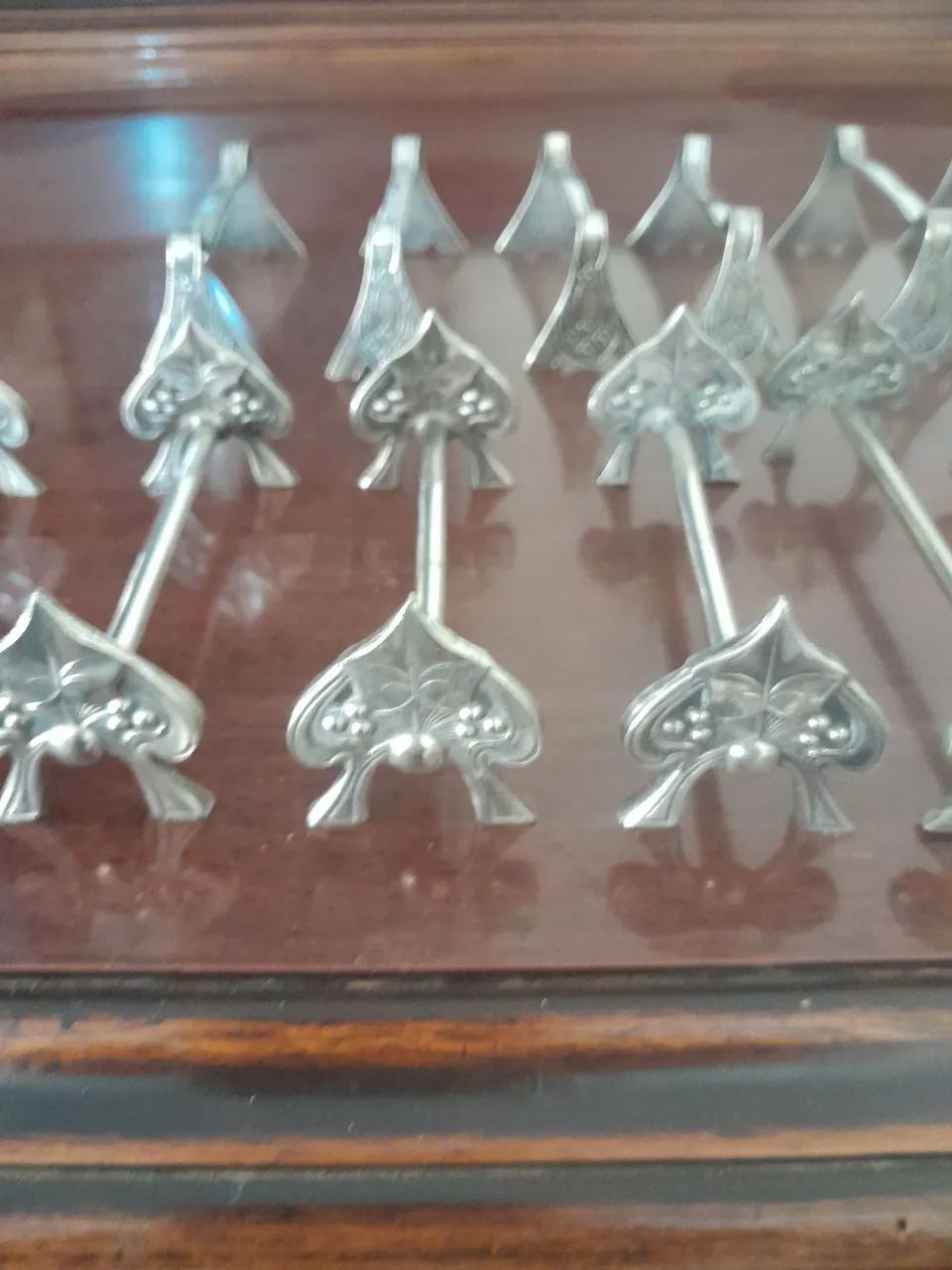 Conjunto de 20 descanso de talher prata 90 envio para todo o brasil - Foto 3