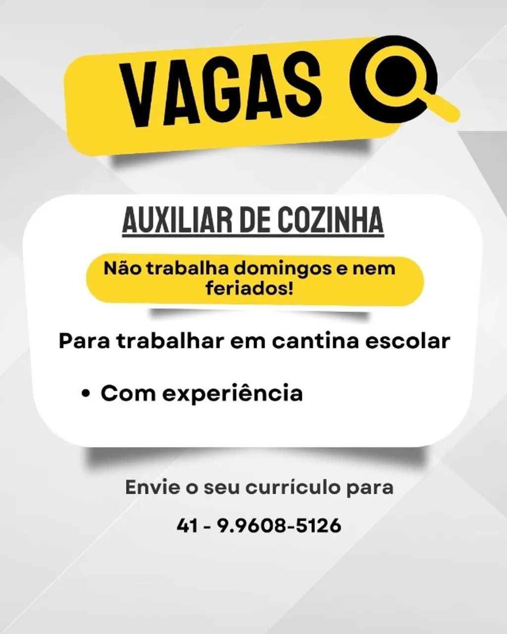 Auxiliar de cozinha