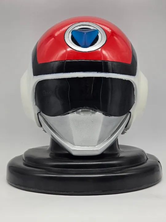 Capacete Flashman Red Flash Para Uso Cosplay Exposição Com Expositor