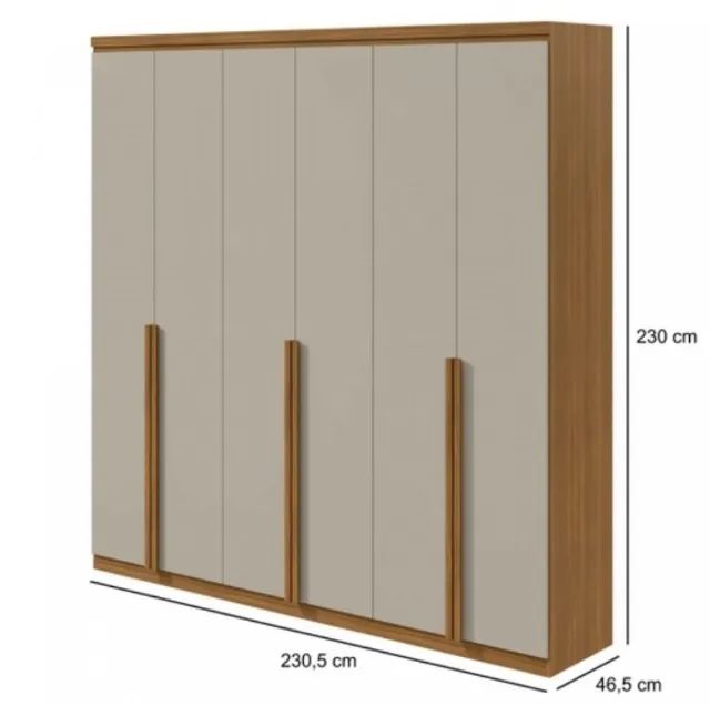 Guarda Roupa 100% MDF 6 Portas 4 Gavetas Direto da fabrica - Foto 3