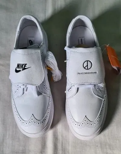 Tenis Nike Kwondo 1 G-Dragon White Couro Branco 38