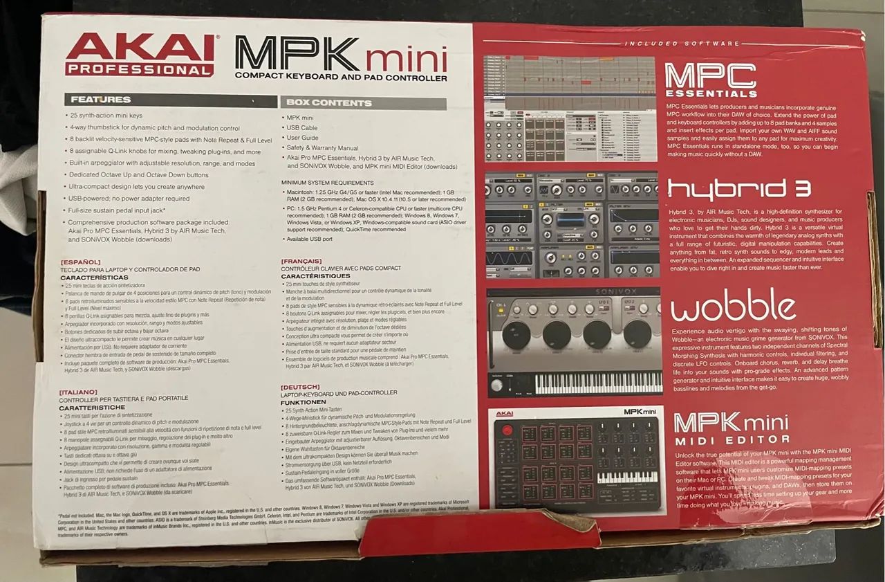 Teclado Controlador MIDI AKAI MPK Mini - Foto 3