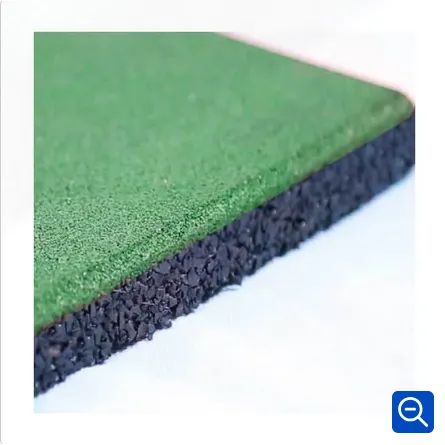 PISO DE BORRACHA SQUARE KIDS 1.00m X 1.00m 15MM - VERDE - Foto 4