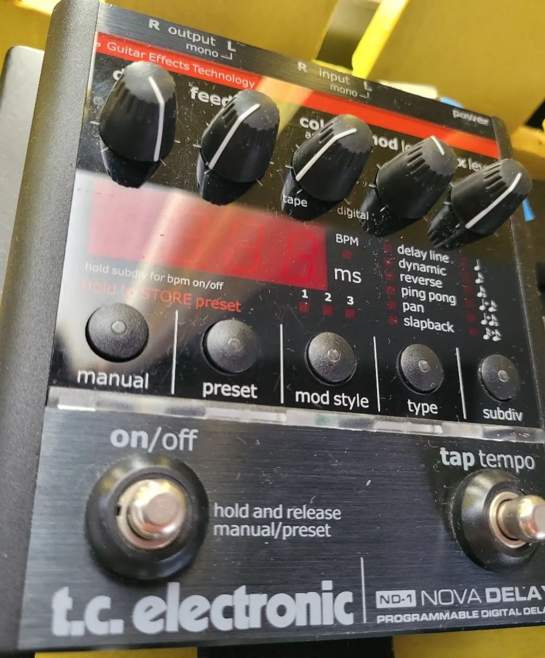 Pedal TC Electronic Nova Delay (ND-1) - Equipamentos e